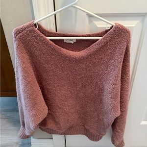 Cozy Plush Women's Sweater - Dusty Rose